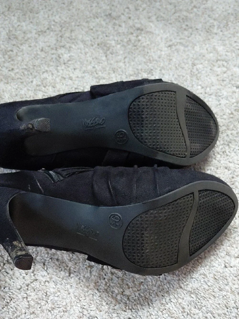 Mossimo Supply Co. Black Suede Ankle Booties